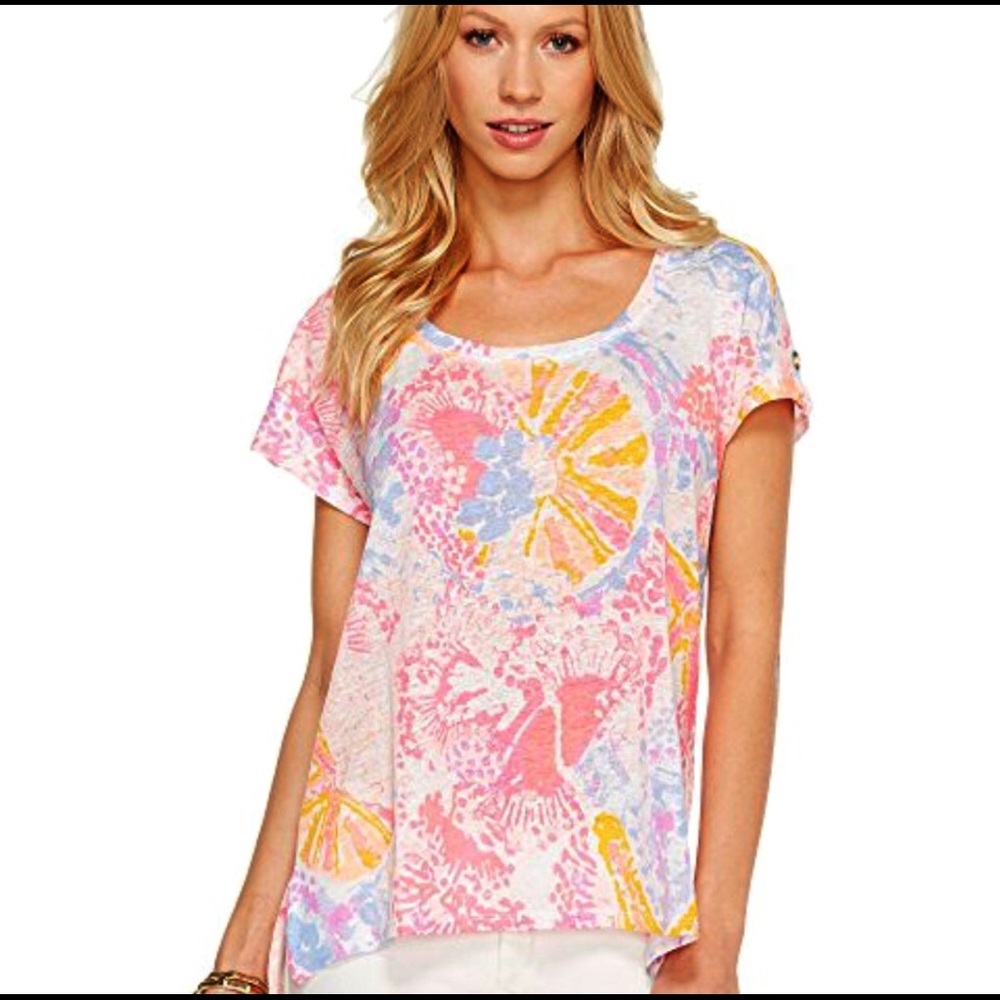 Lilly Pulitzer Indra Linen Top